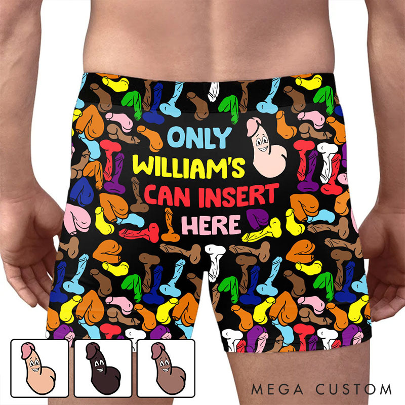Personalized LGBTQ Support Men’s Boxer Briefs Custom Humorous Only You Boxers for LGBTQ Valentine's Boxer for LGBTQ Boyfriend