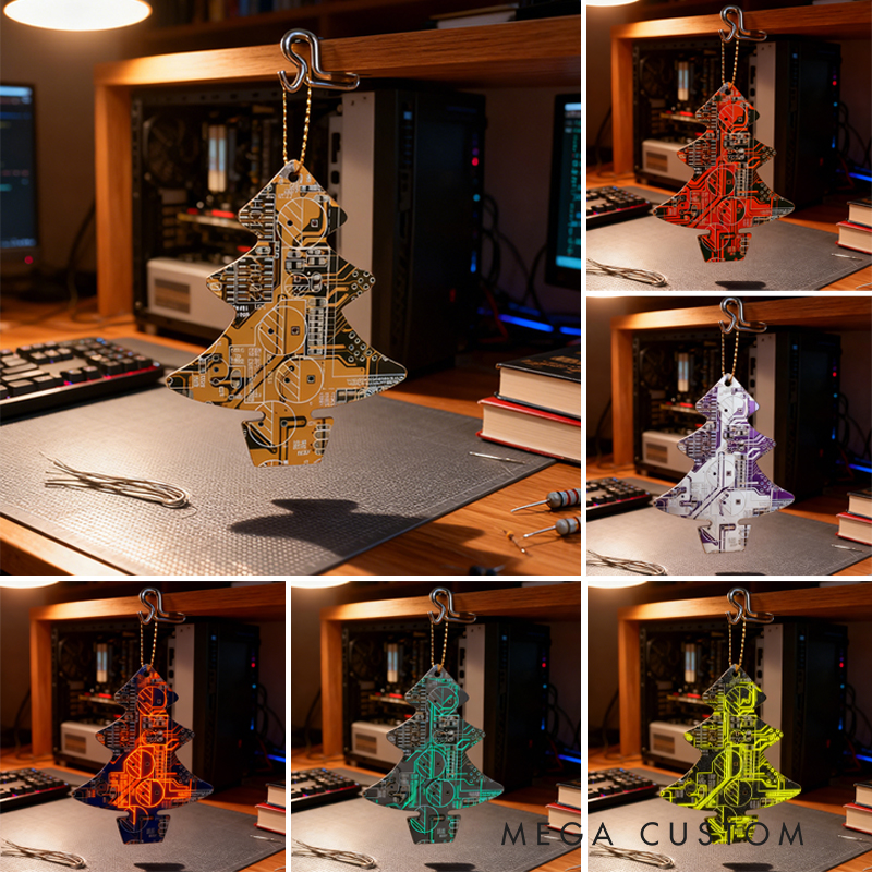 Circuit Board Christmas Tree Decoration - Geeky Christmas Gifts - Sustainable Gifts - Computer Geek Gifts - Stocking Fillers - Secret Santa