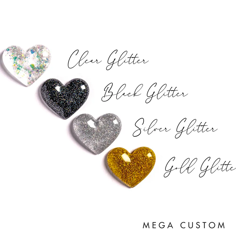 Handmade Resin Glitter Pocket Hug Heart Tiny Token Gift with Poem Card Keepsake Friendship Gift Party Favour Stocking Filler