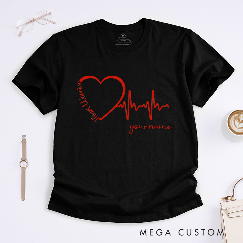 Personalized Heart Disease T-Shirt Heart Warrior Gift Uplifting Gift for Friend