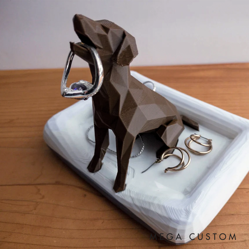 Dog Ring Holder with Dog Bed Ring Dish Engagement Gift Personalized Ring Holder