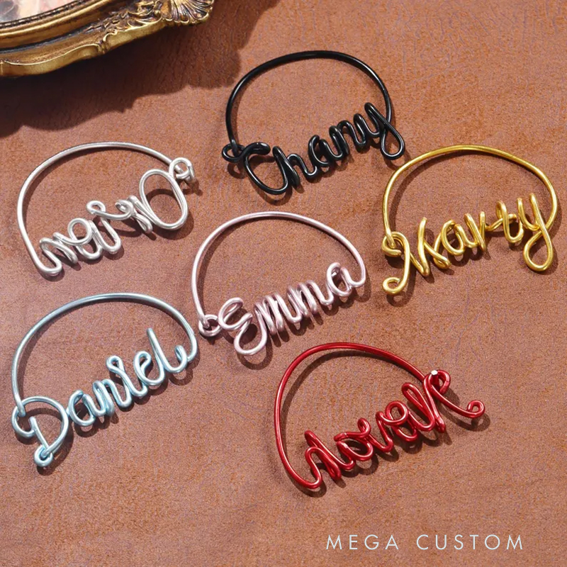 Personalization Wine Glass Markers For Weddings, Bachelorette Party Favors, Custom Name, Table Decorations, Beverage Markers