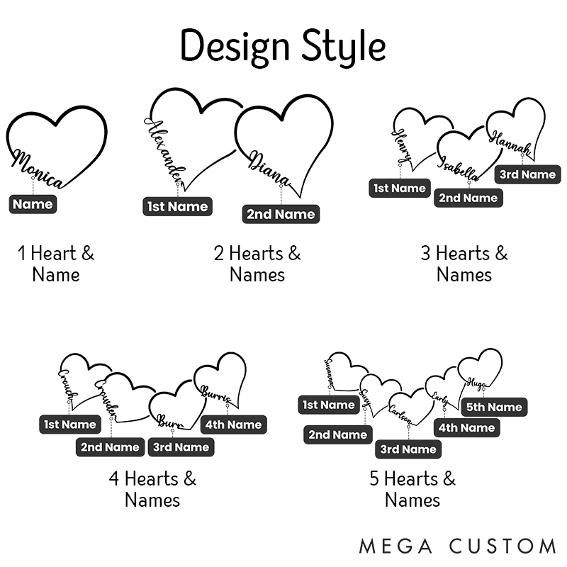 Personalized Couple Hearts Name Temporary Tattoo Custom Bestie Temporary Tattoo Wedding Anniversary Gift Valentines Day Gift for Girlfriend Boyfriend