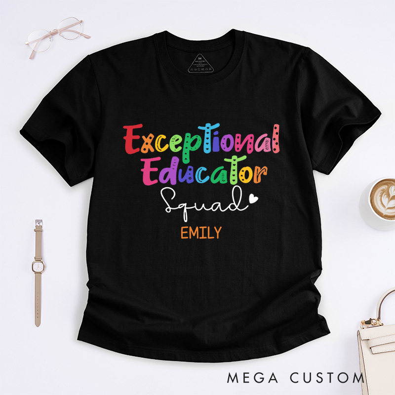 Personalized Exceptional Educator T-Shirt Autism Awareness Gift