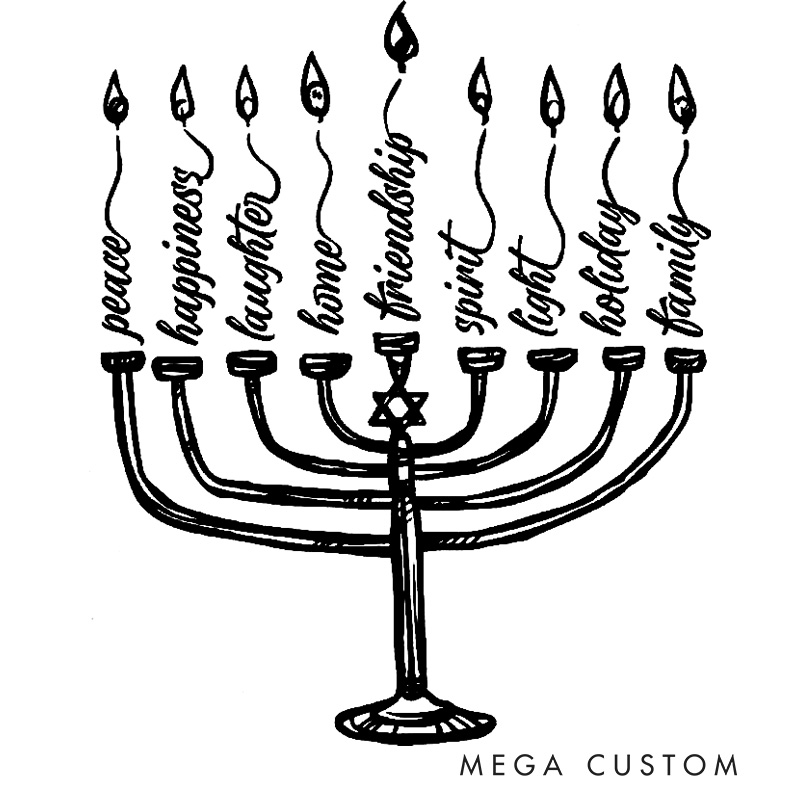 Personalized Peace Laughter Hanukkah Classic Hoodies with Name Unisex Hoodies Religious Gift Happy Hanukkah Gift for Jewish People