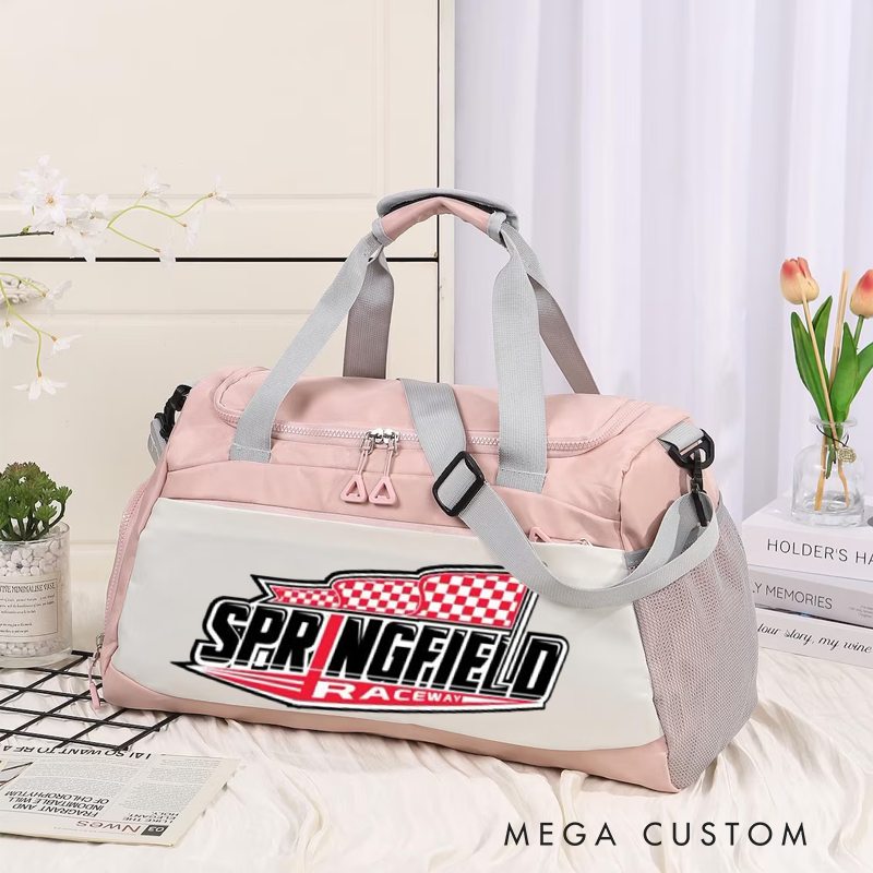 Personalized Racing Duffel Bag Custom Travel and Toiletry Bag for Motorsport Fans Racing Enthusiasts