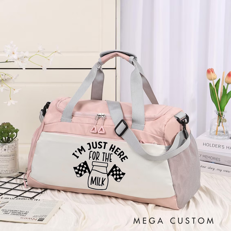 Personalized Gift for Racing Enthusiasts Custom Travel Duffel Bag