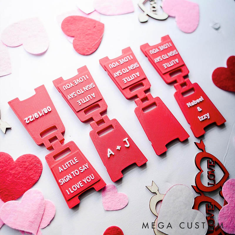 Personalized Girlfriend A Little Sign To Say I Love You Mini Love Sign Custom Multiple Colors 3D Printed A-frame Sign Valentine's Day Gift for Her