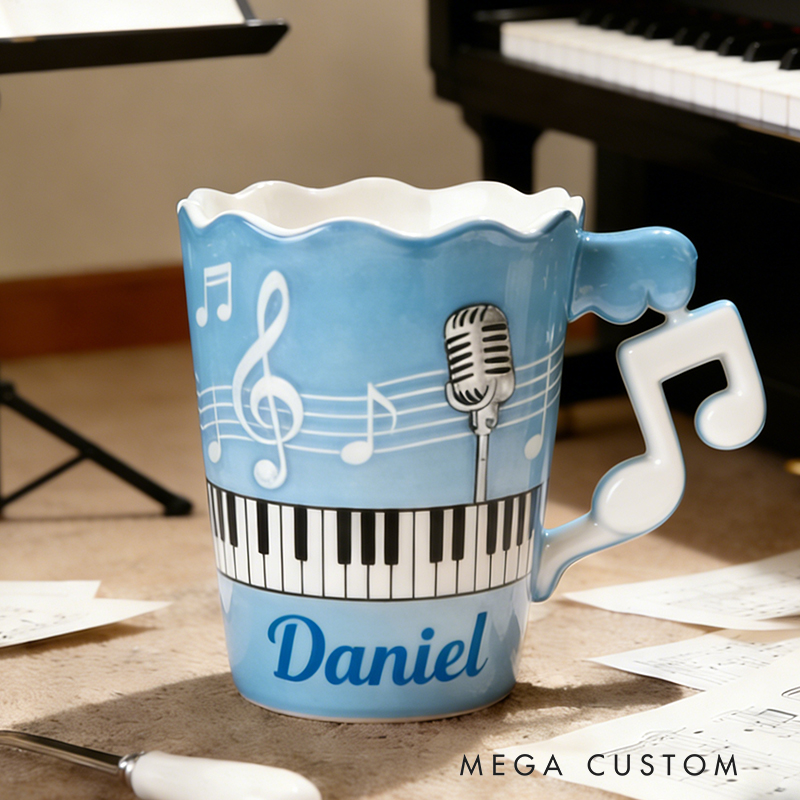 Personalized Musical Instrument Coffee Mug Enjoy Your Favorite Beverage While Showcasing Your Passion