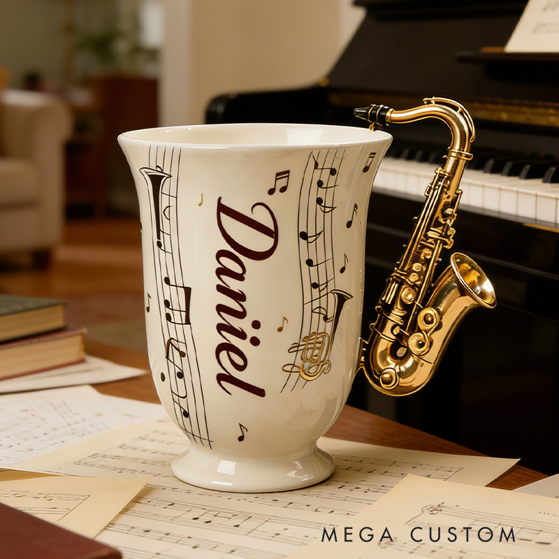 Personalized Musical Instrument Coffee Mug a Unique Way to Celebrate Your Love for Music