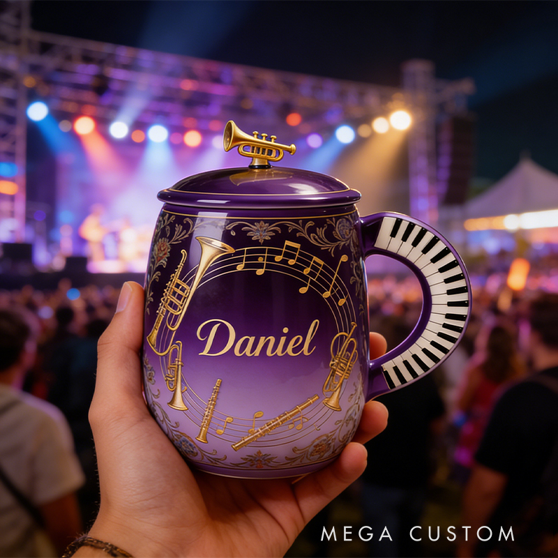 Personalized Musical Instrument Coffee Mug Ideal for Musicians Who Appreciate Quality and Style