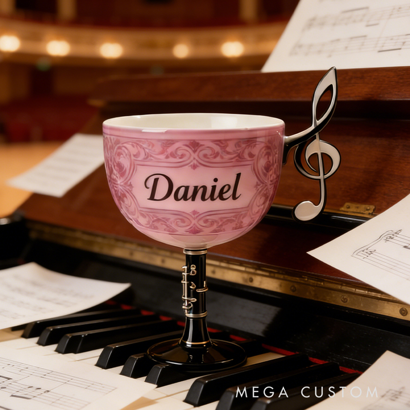 Personalized Music Lover's Tumbler Every Sip of Coffee Conveys a Passion for Music