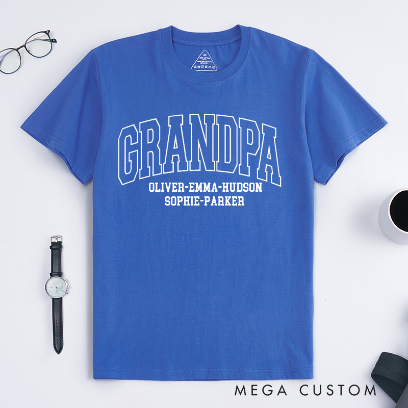 Personalized Grandpa Shirt Father's Day Gift Gift for Him Dad Shirt New Grandpa Gift Comfort Colors TShirt Husband Shirt