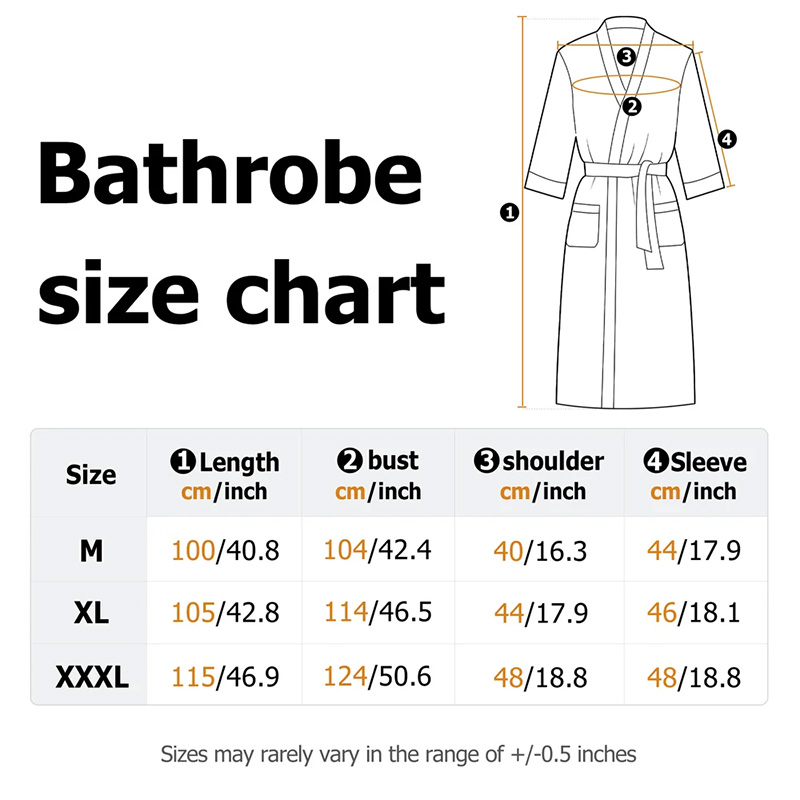 Personalized Embroidered Heart Waffle Comfortable Three-Quarter Sleeve Dressing Gown Custom Date Bathrobe Honeymoon Anniversary Valentines Day Gift