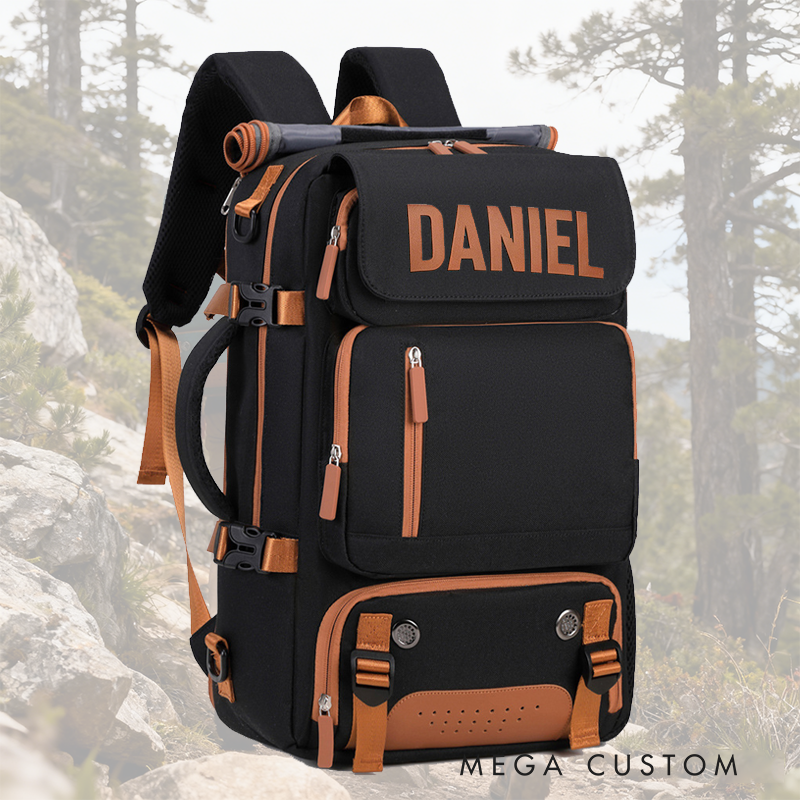 Personalized Multi-Compartment Travel Backpack - Organized Laptop & Shoe Storage Bag for Daily/Travel Use