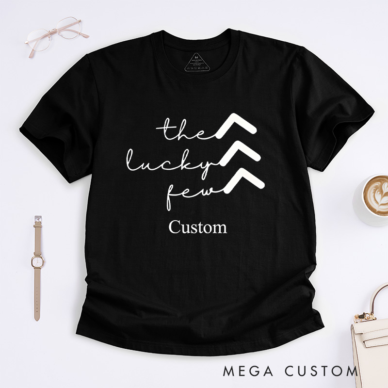 Personalized The Lucky Few Minimalist Arrows Down Syndrome Awareness Promoting Love and Support T-shirt