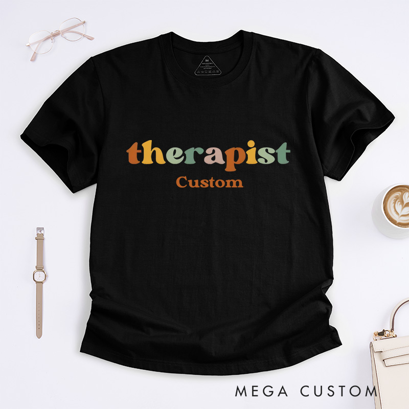 Personalized Colorful Positive Mental Health Advocacy Support T-shirt