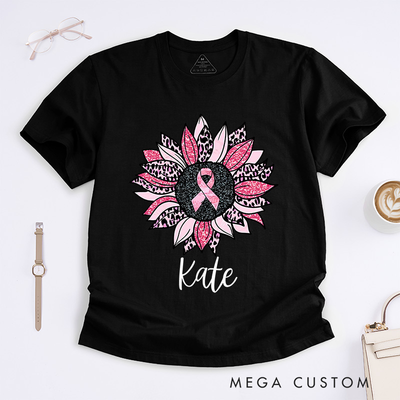 Personalized Breast Cancer Awareness T-Shirt Cancer Awareness Month Gift