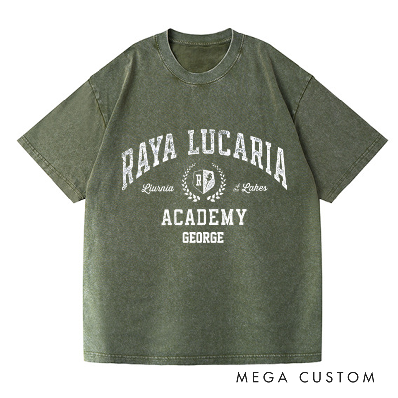 Personalized Raya Lucaria Game Washed T-Shirts Video Game Tshirt Soulslike Shirt