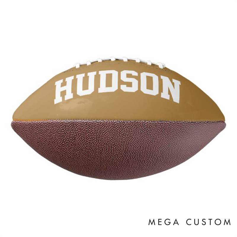 Personalized American Football with Custom Name and Number for Sport Fans