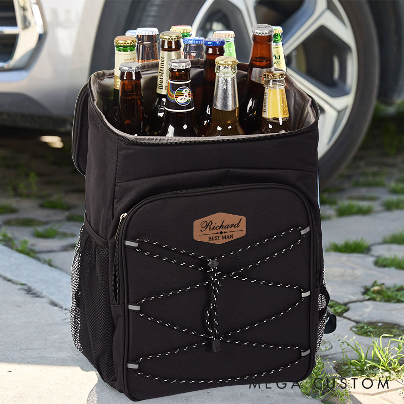 Personalized Groomsmen Cooler Bag Custom Men's Cooler Bag Groomsmen Gifts Beer Can Cooler Backpack Bachelor Party Gift Best Man Gift