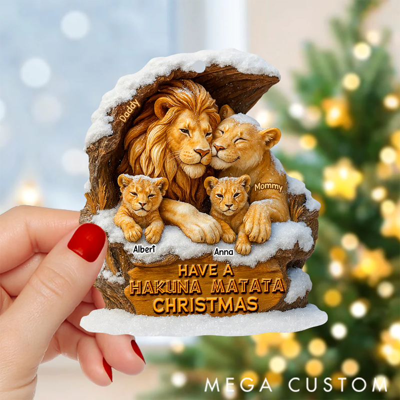 Personalized Majestic Family Christmas Ornament, Personalized Gifts For Family