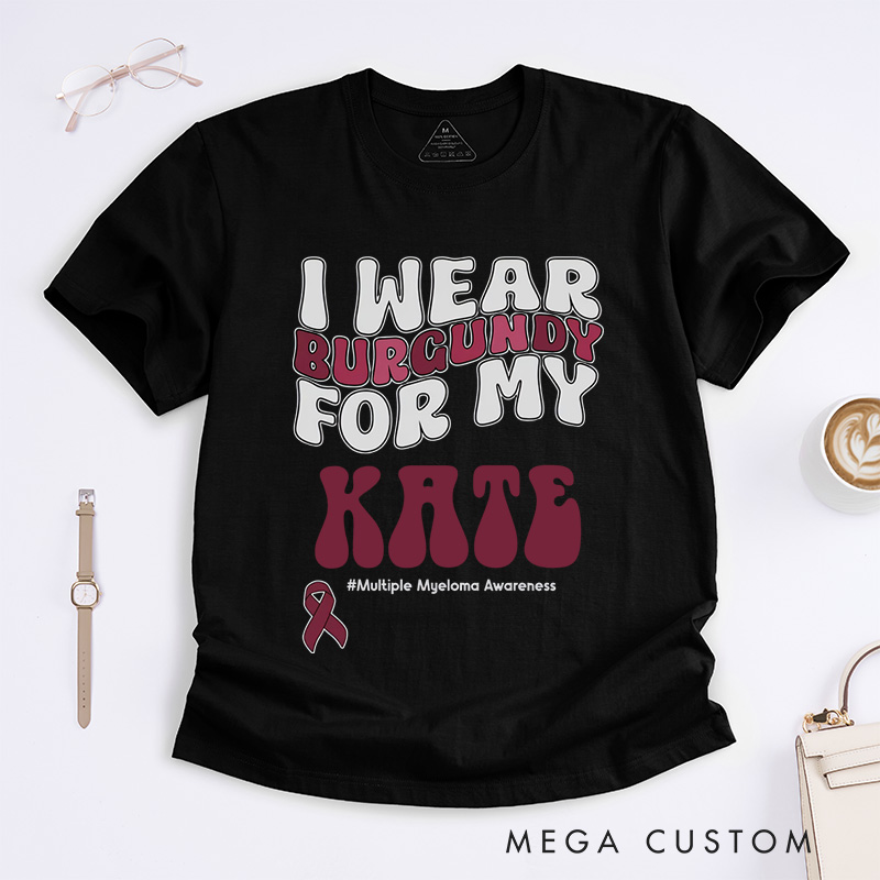 Personalized Multiple Myeloma Matching T-Shirt Cancer Awareness Month Gift