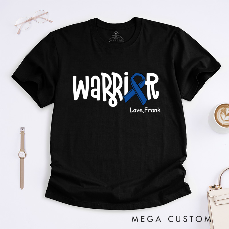 Personalized Colon Cancer T-Shirt Colorectal Gift Cancer Awareness Month Gift