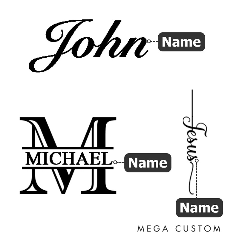 Personalized Cross Monogram Magnetic PU Leather Bookmark Clip with Engraved Name Religious Gift for Christians