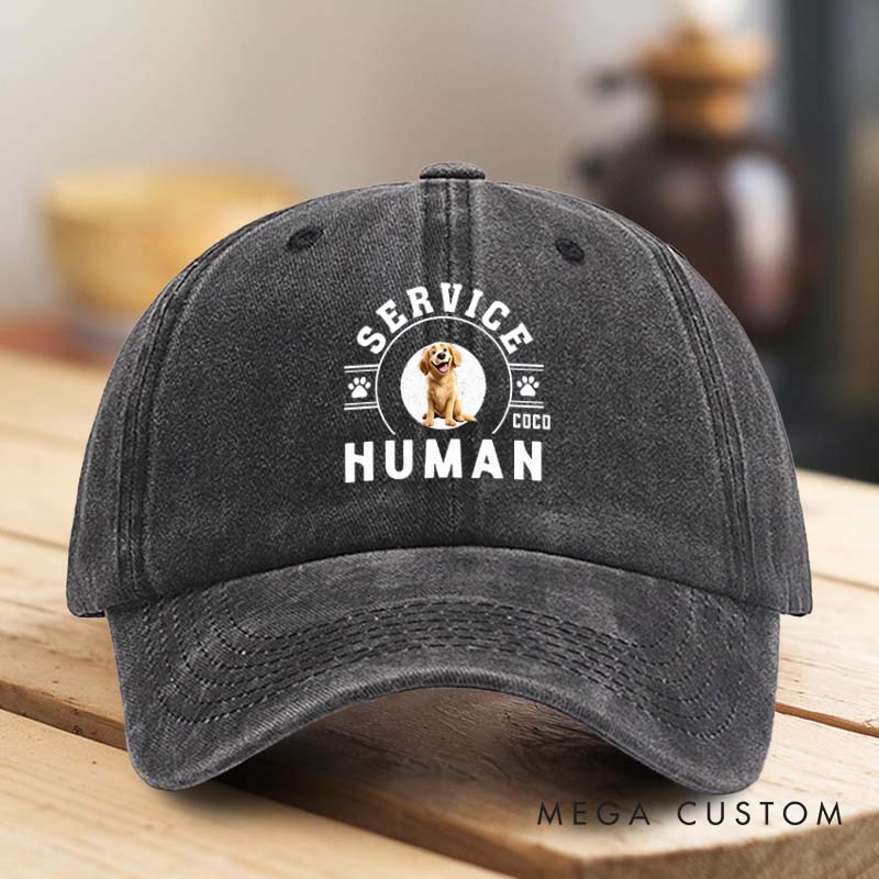 Personalized Dog Lover Service Human do Not Washed Cap