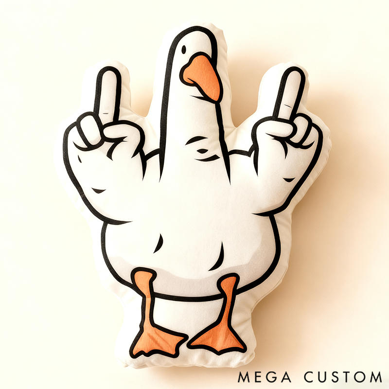Personalized 3D Print Family Fun Gesture Pillow Is It a Goose or Duck? Maybe It's Seagulls