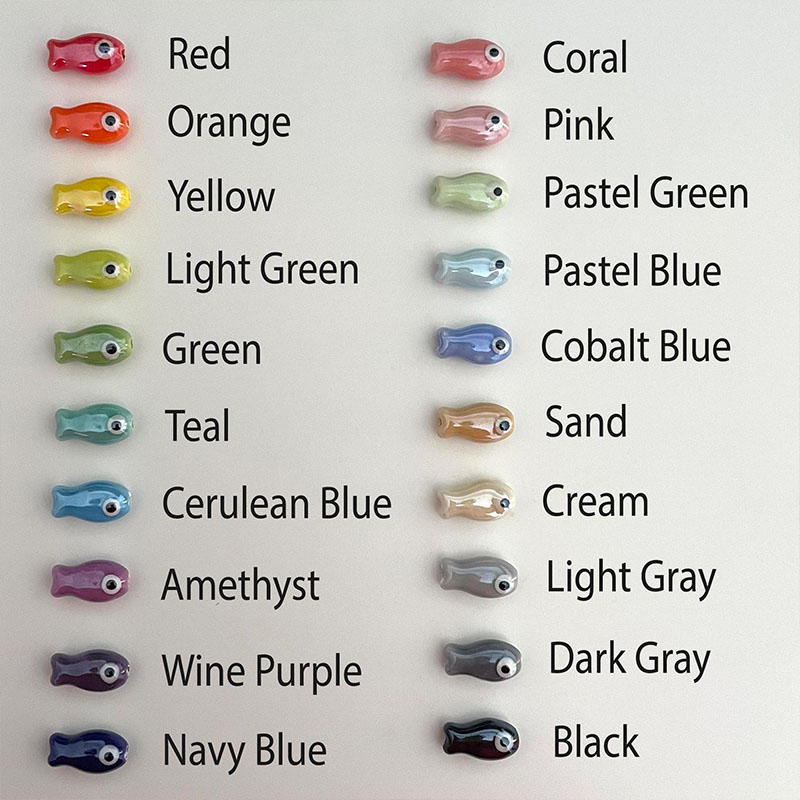 Personalized Couple Magnetic Matching Fish Keychain Set Custom Initials Ceramic Phone Bag Charm Valentine's Day Gift for Him Her Boyfriend Girlfriend