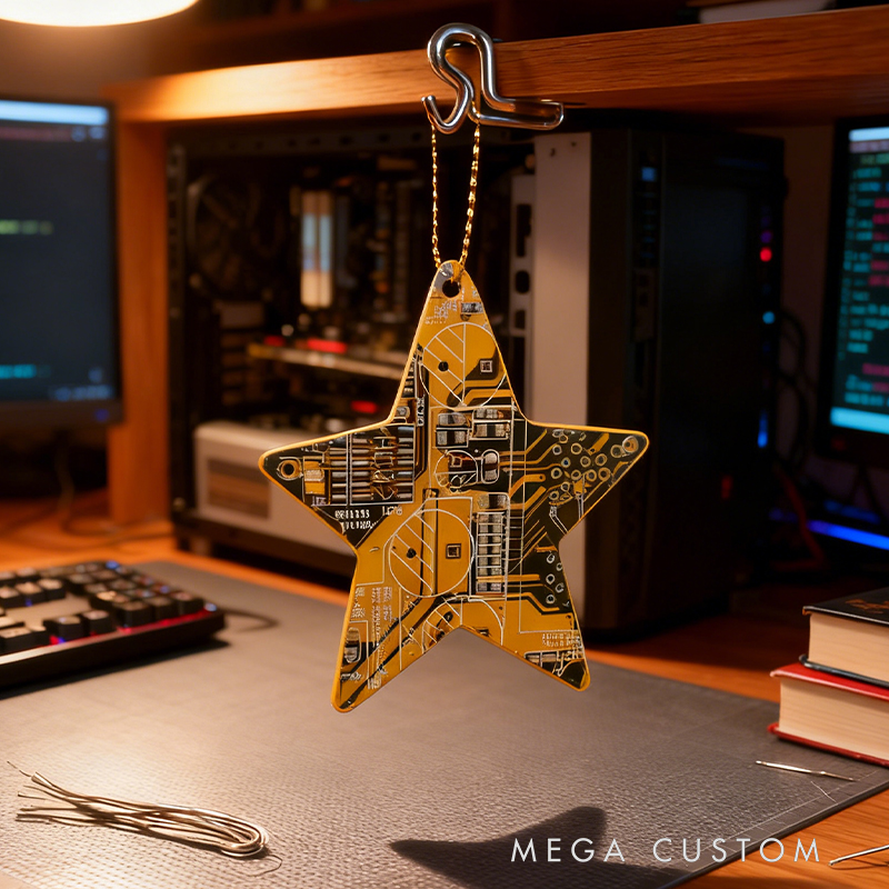 Circuit Board Christmas Tree Decoration - Geeky Christmas Gifts - Sustainable Gifts - Computer Geek Gifts - Stocking Fillers - Secret Santa