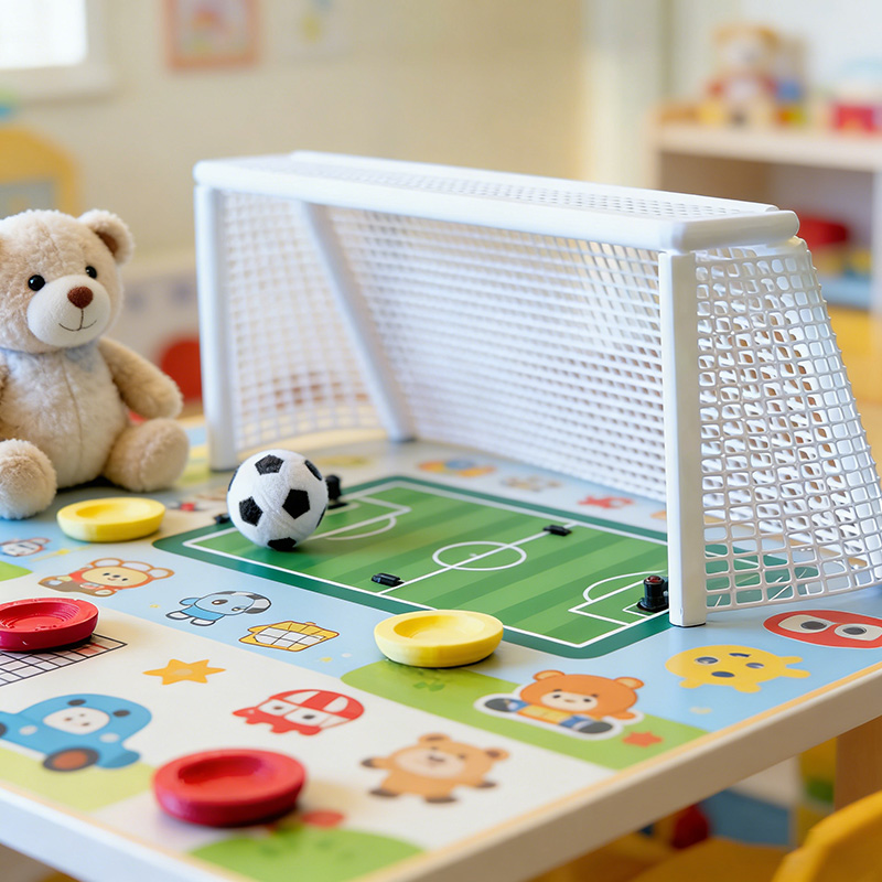 Personalized Desktop Soccer 3D Printable Handcrafted Portable Subbuteo Set