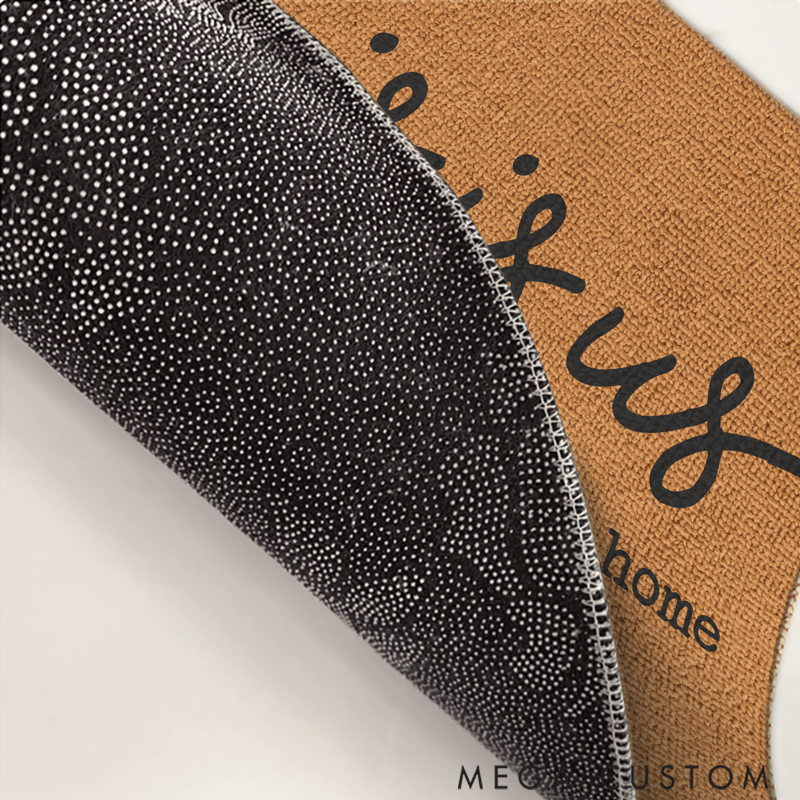 Personalized Our Life Our Story Our Home  Home Decor Decorative Mat Christmas Gift for Family Members