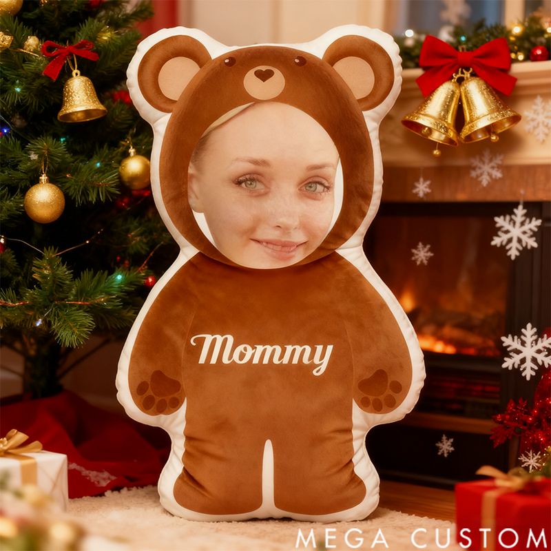 Personalized Graphic 3D Print Pillows Shape Pillows with Photo Decor Christmas Gifts for Family