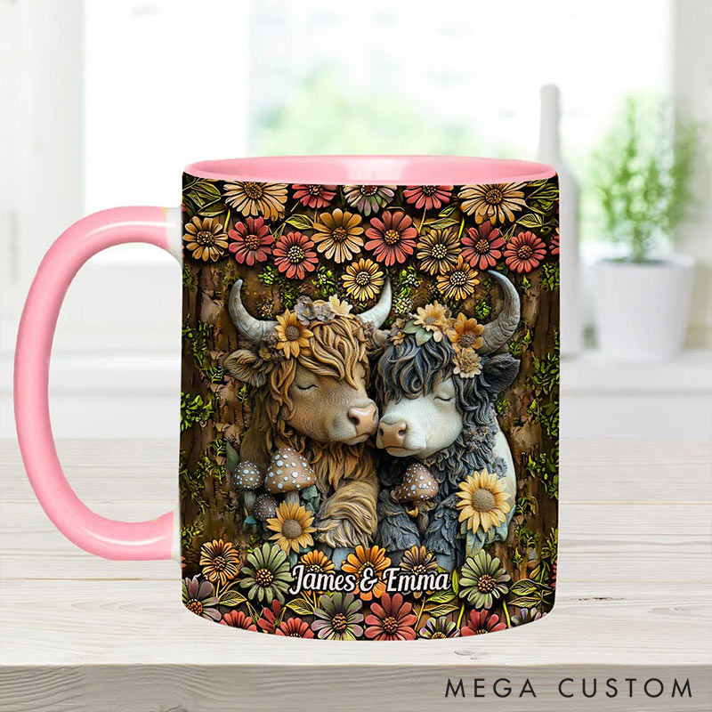 Personalized Couple You&Me We Got This Mug Highland Cow Mug Valentine Gift for Wife Romantic Coffee Mug for husband Valentine Mug for Her Him