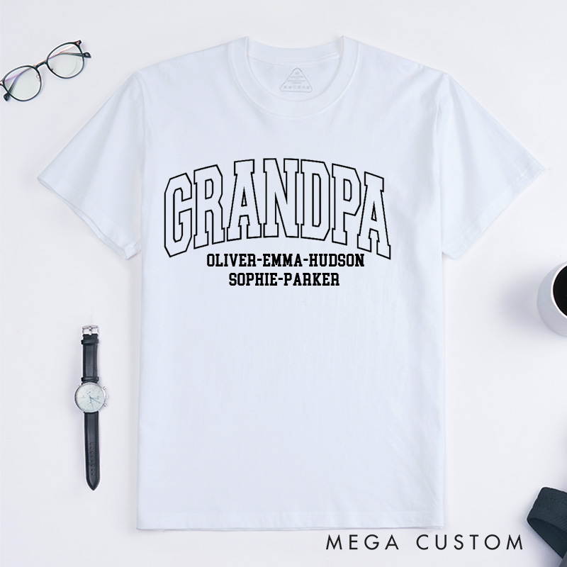 Personalized Grandpa Shirt Father's Day Gift Gift for Him Dad Shirt New Grandpa Gift Comfort Colors TShirt Husband Shirt