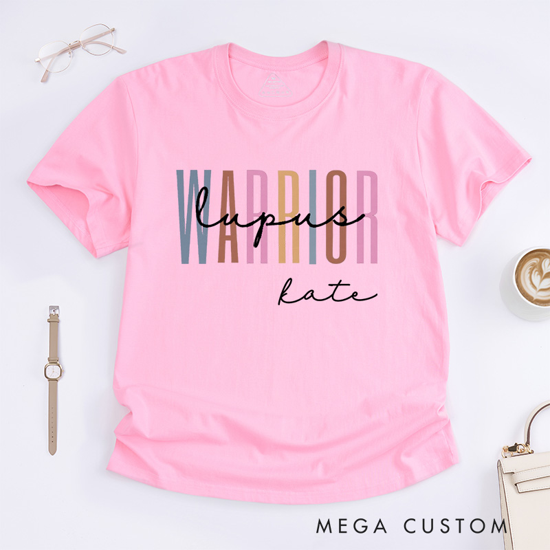 Personalized Lupus Awareness Hope For A Cure T-Shirt Erythematosus Warrior Gift
