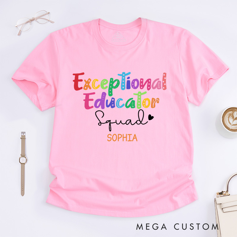 Personalized Exceptional Educator T-Shirt Autism Awareness Gift