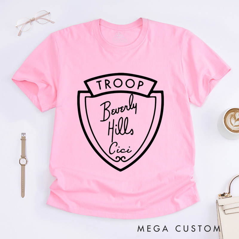 Personalized Troop Beverly Hills T-Shirt Breast Cancer Awareness Gift
