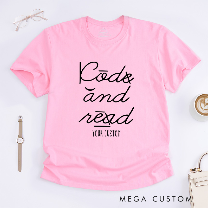Personalized I Can and I Will Read Dyslexia Awareness Motivational T-shirt
