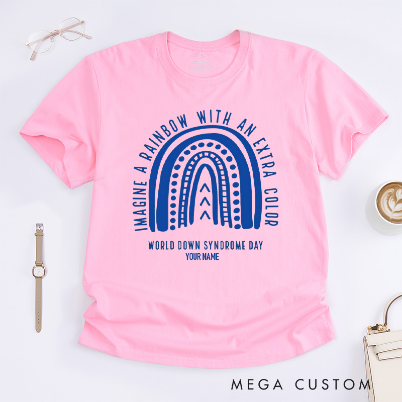 Personalized Down Syndrome Awareness T-Shirt World Down Syndrome Day Gift