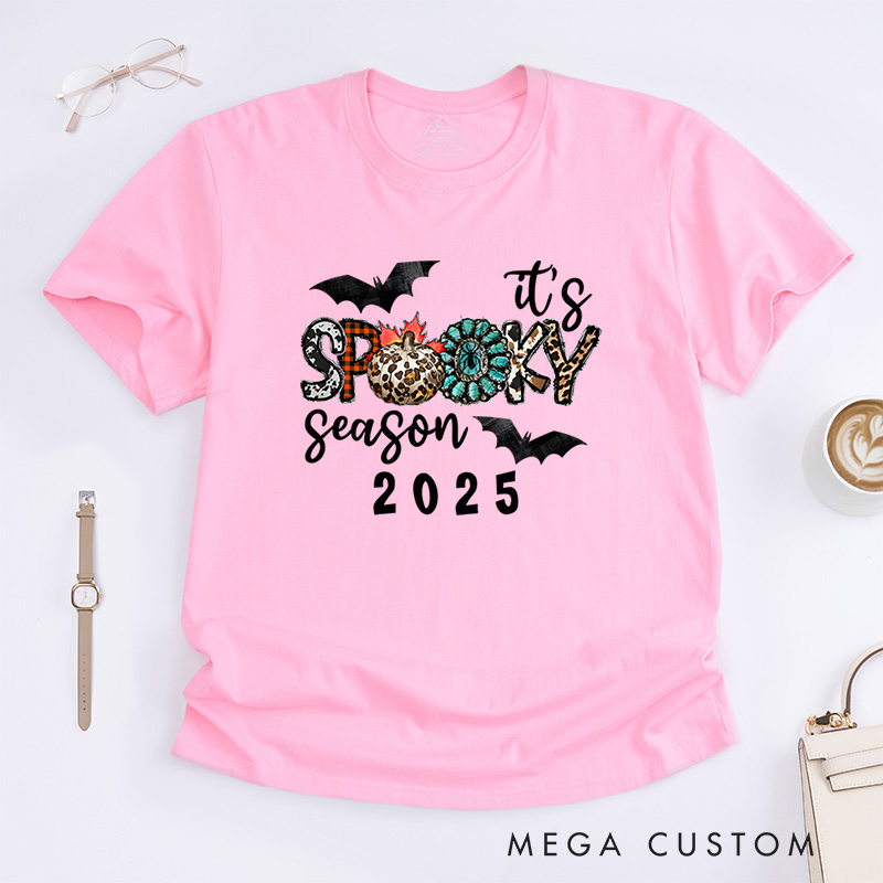 Personalized It's Spooky Season Halloween T-Shirt Perfect for Celebrating the Festive Spirit T-Shirt