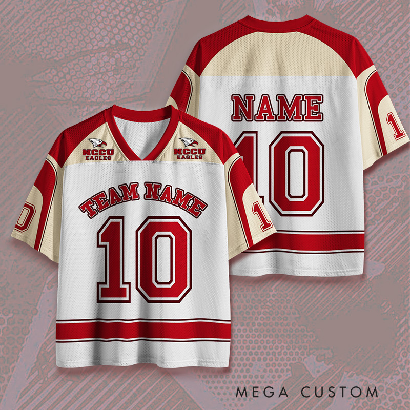 Personalized Custom Team Jersey Featuring Red Accents and Custom Name  