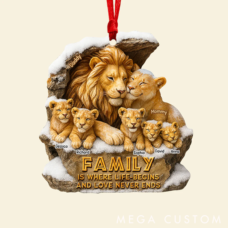 Personalized Majestic Family Christmas Ornament, Personalized Gifts For Family
