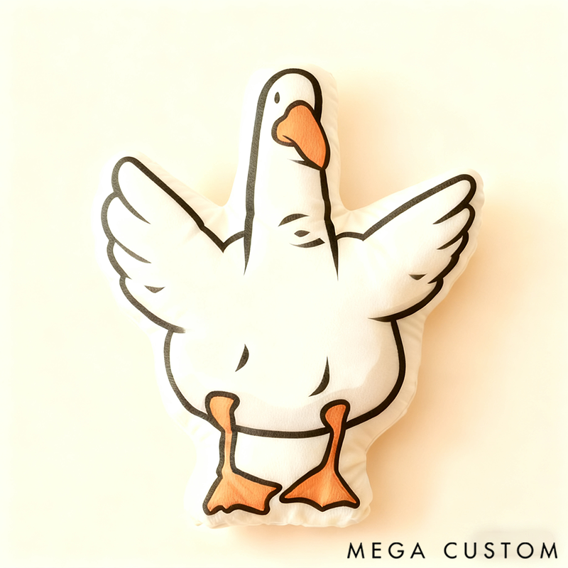 Personalized 3D Print Family Fun Gesture Pillow Is It a Goose or Duck? Maybe It's Seagulls