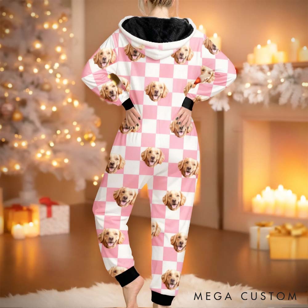 Personalized Pet Lover too Glam to Give a Woof Adult Onesie