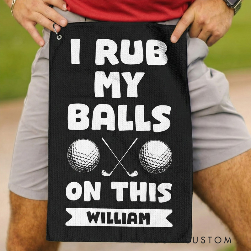 Personalized Golf Towel Funny Gifts For Golfers Gift for Men Custom Name