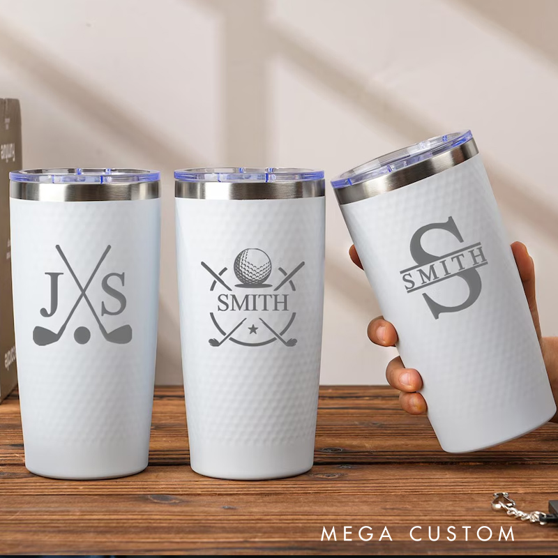 Personalized Golf Tumbler 20oz Insulated Travel Mug Gift for Golf Lovers